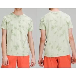 Lululemon The Fundamental Tee Shirt Tie Dye Loose Fit Crewneck Green Size Small